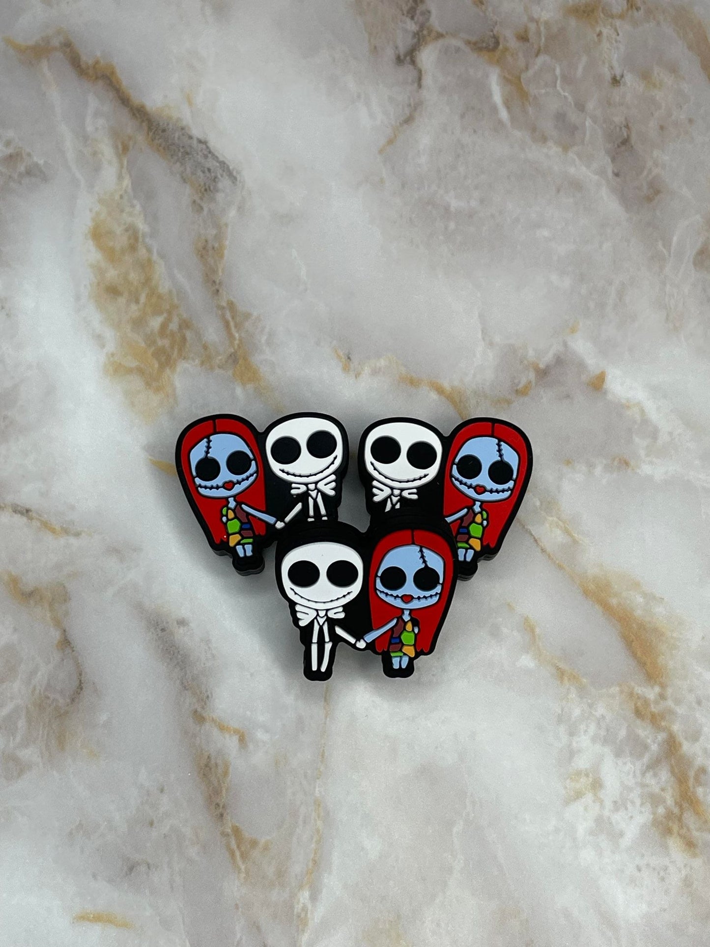 SKELETON COUPLE HOLDING HANDS SILICONE FOCAL D393 (1ct)