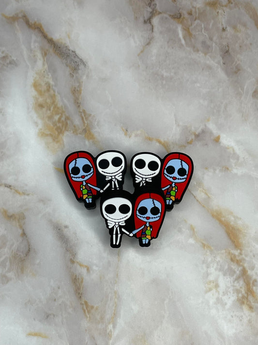 SKELETON COUPLE HOLDING HANDS SILICONE FOCAL D393 (1ct)