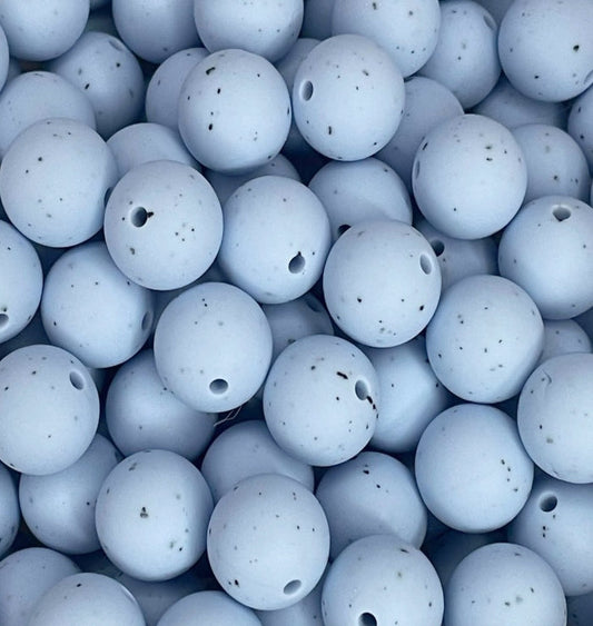 #242 SOFT BLUE SPECKLED 15MM SOLID (1ct)