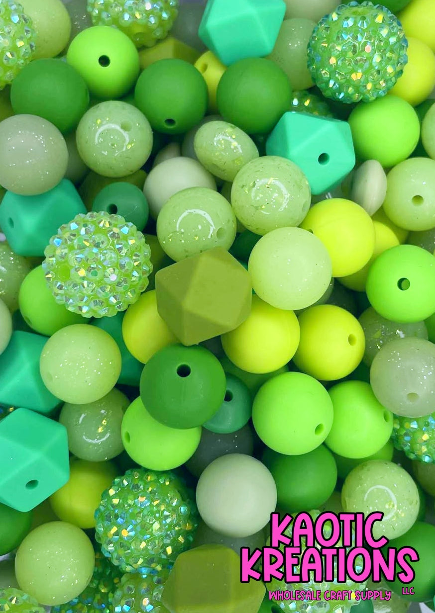 WILD WILLOW ACRYLIC SILICONE BEAD MIX #18 (50ct)