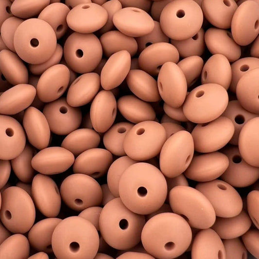 #75 12MM LENTIL TANNED HIDE (1ct)