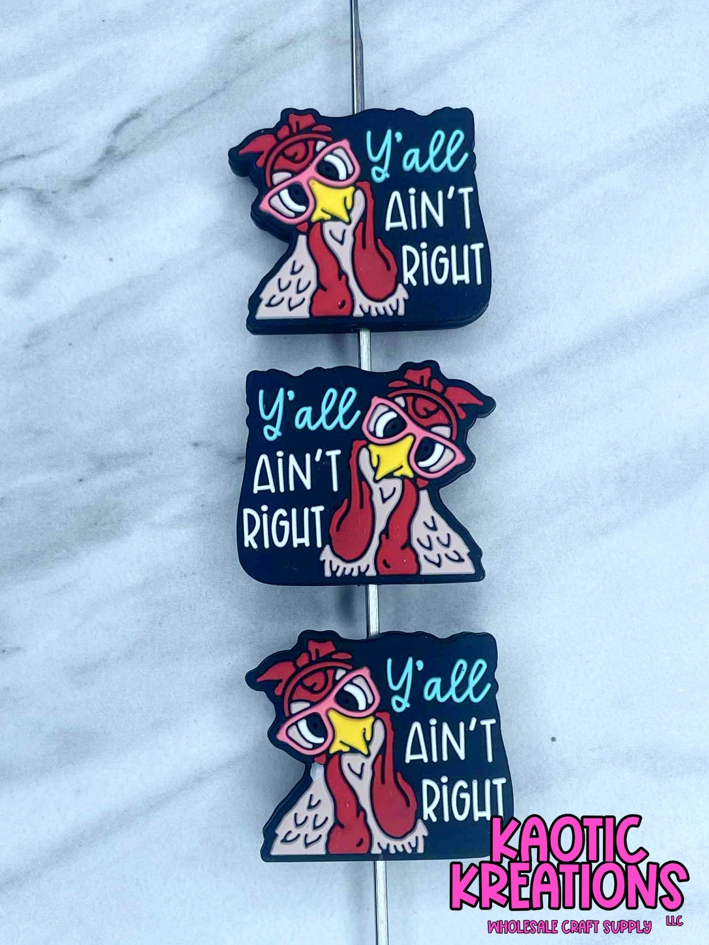 Y'ALL AIN'T RIGHT SILICONE FOCAL D577 (1ct)