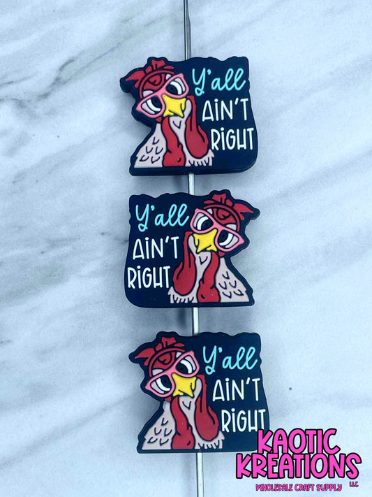 Y'ALL AIN'T RIGHT SILICONE FOCAL D577 (1ct)