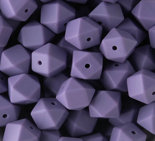 14MM HEXAGON PLUM CRAZY #109 (1ct)