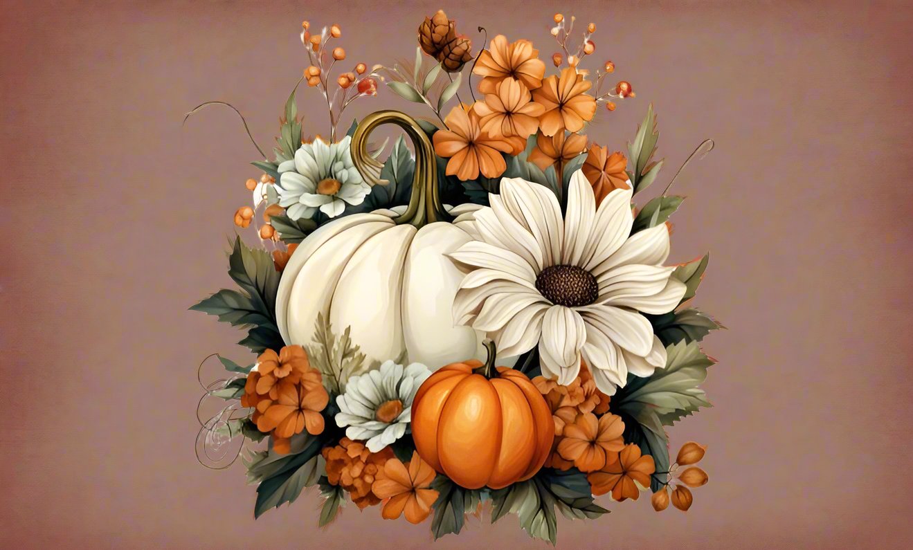 FALL THANKSGIVING CENTERPIECE ~ 20 oz TUMBLER