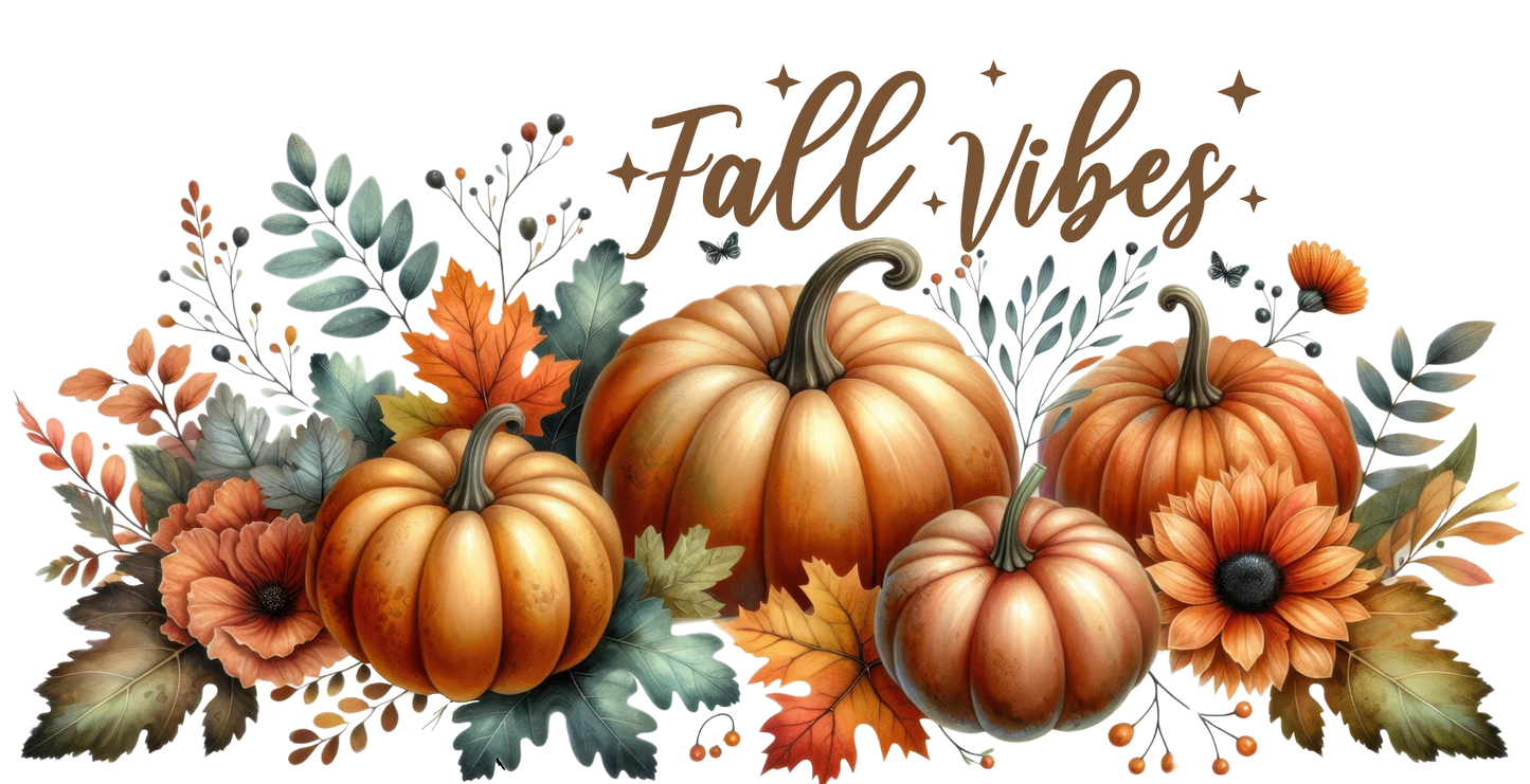 FALL VIBES ~ 16 oz GLASS CAN