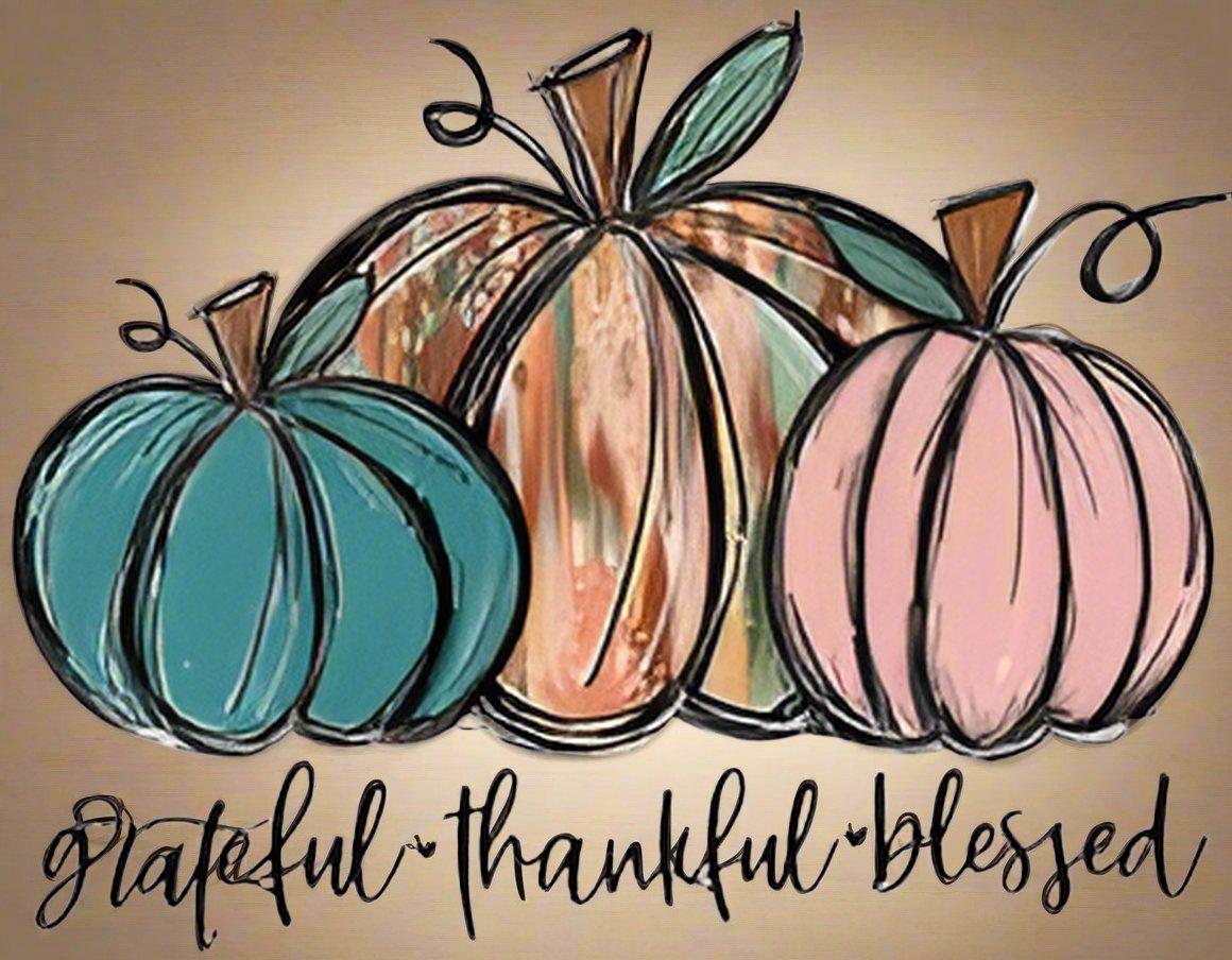 GRATEFUL - THANKFUL - BLESSED ~ 20 oz TUMBLER