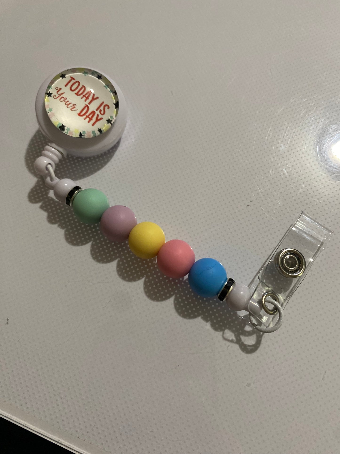 “Today is Your Day” badge reel holder