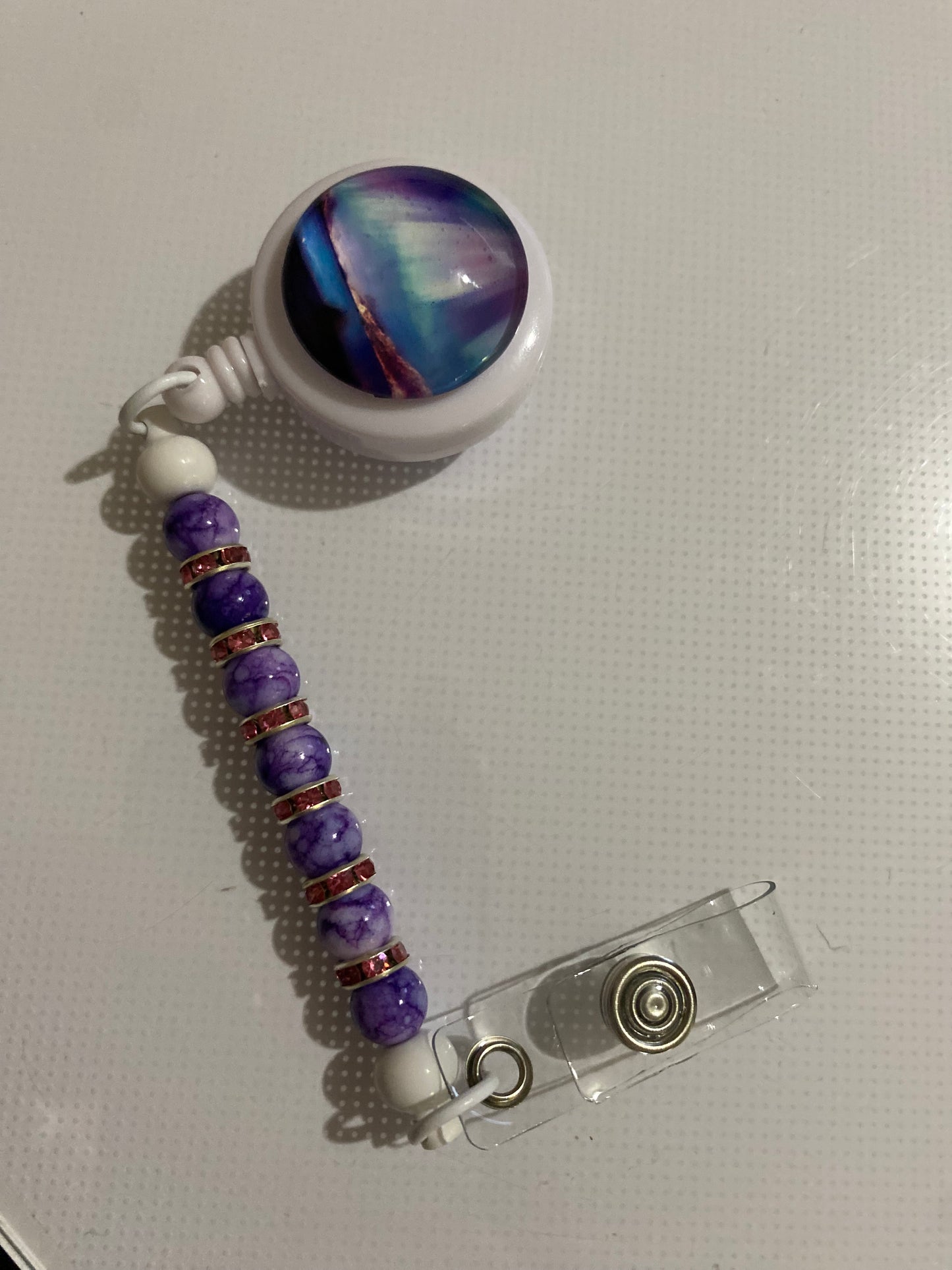 Aurora Borealis badge reel holder - 1