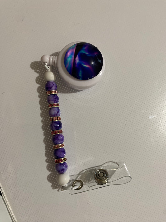 Aurora Borealis badge reel holder - 5