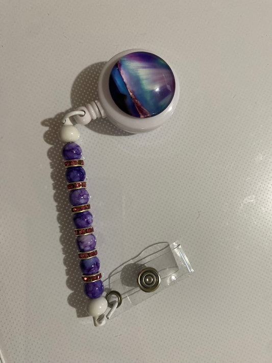 Aurora Borealis badge reel holder - 6