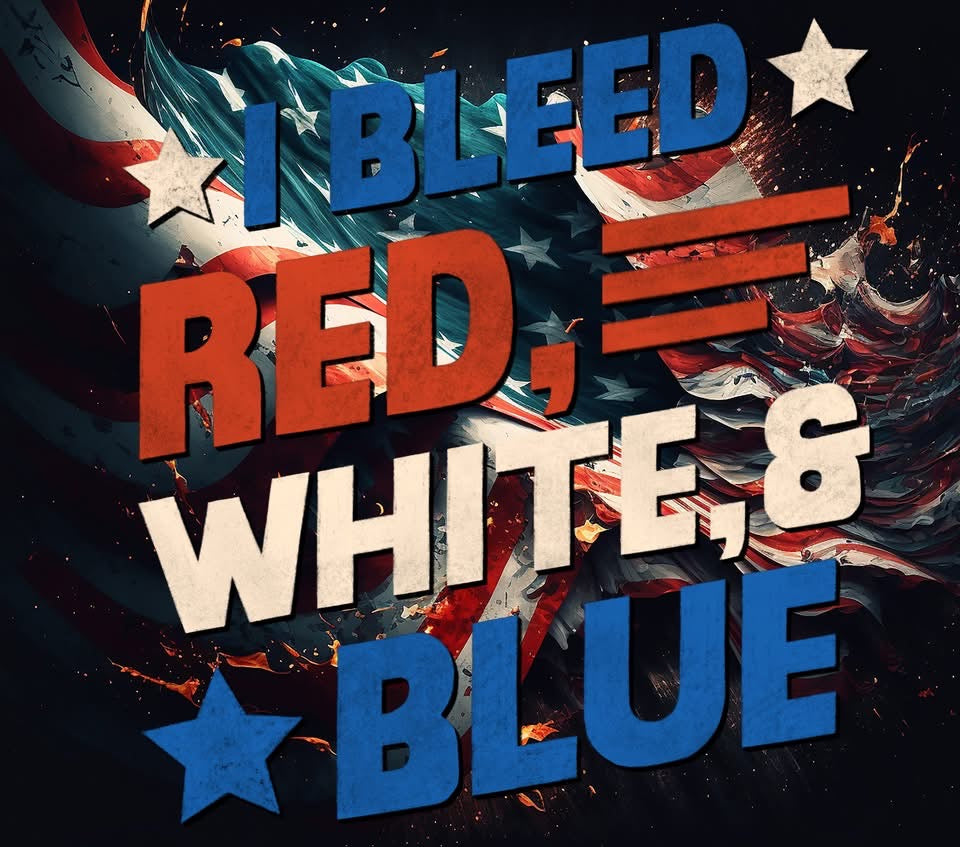 20 oz Tumbler - I Bleed Red White and Blue