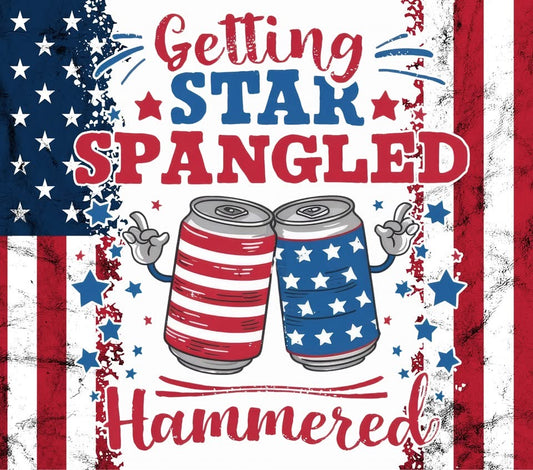 20 oz Tumbler - Getting Star Spangled Hammered