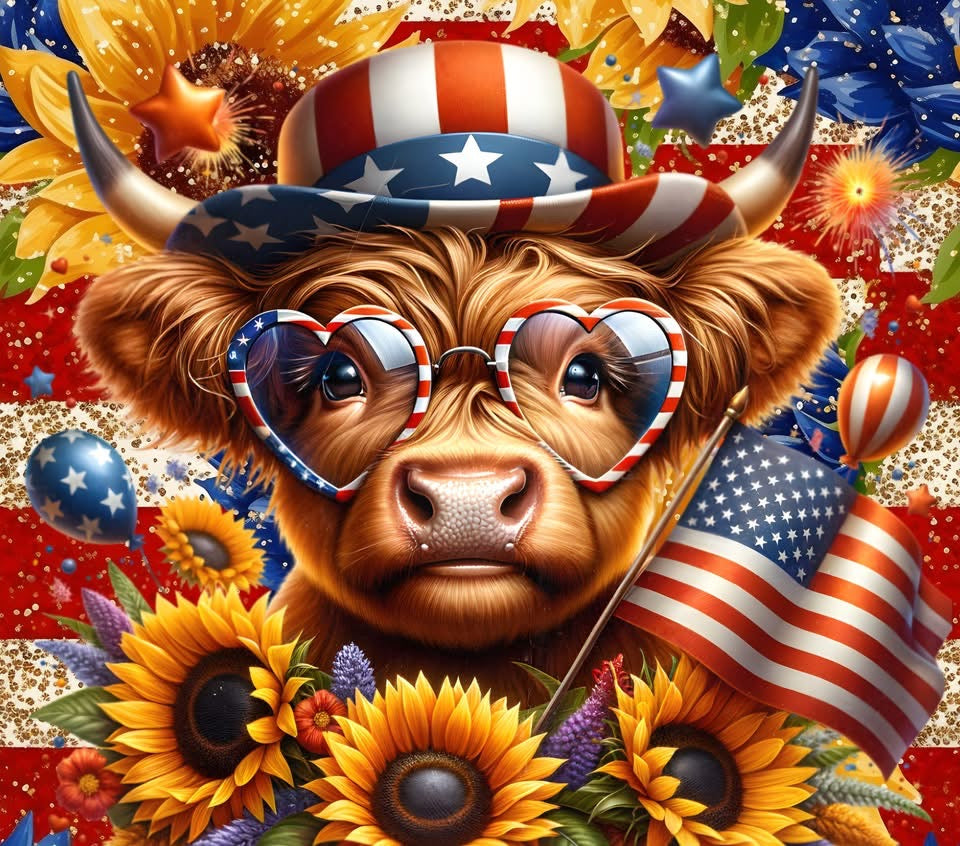 20 oz Tumbler - Highland Cow - 10