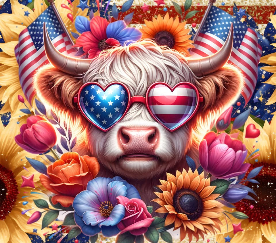 20 oz Tumbler - Highland Cow - 9