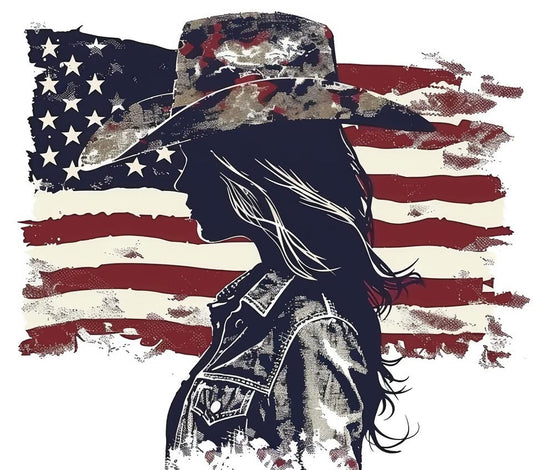 20 oz Tumbler - American Cowgirl