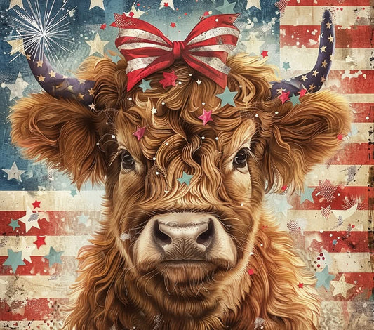 20 oz Tumbler - Highland Cow - 5