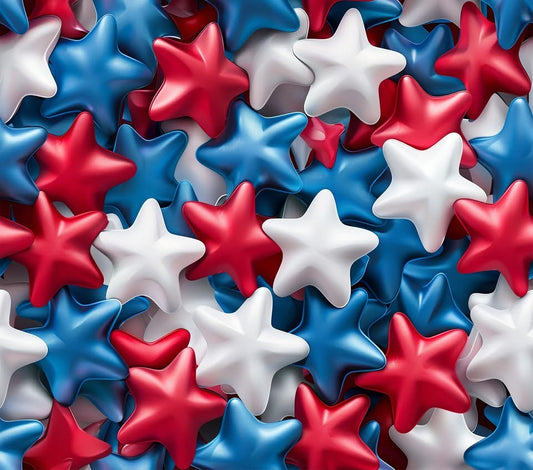 20 oz Tumbler - Red White and Blue Stars