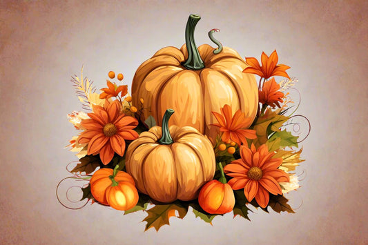 PUMPKINS FALL CENTERPIECE ~ 20 oz TUMBLER