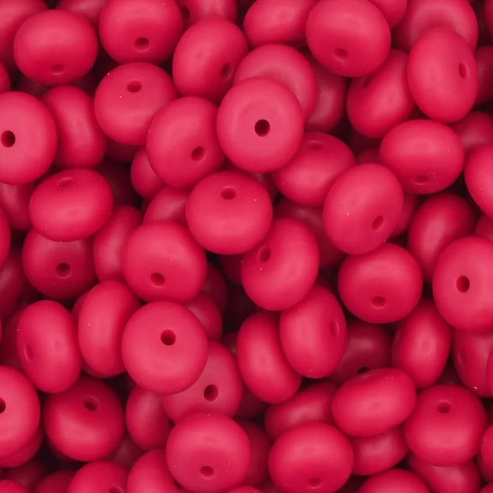 14MM ABACUS BEAD MAGENTA #18