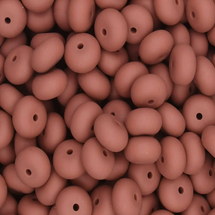 14MM ABACUS BEAD REDWOOD #79