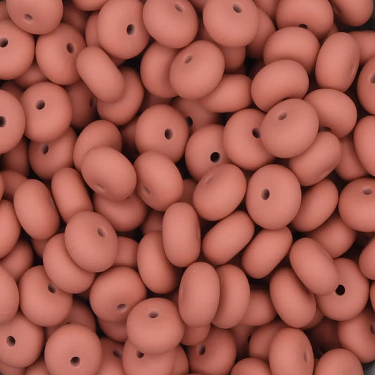 14MM ABACUS BEAD ANTIQUE ROSE #76