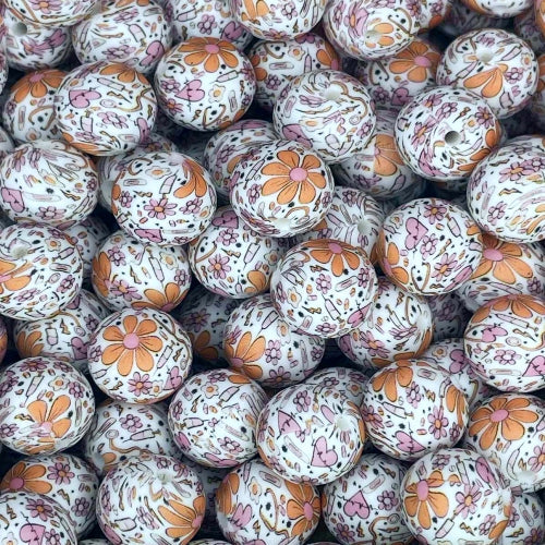 P694 FLORAL NURSE 15MM PRINT (1ct)