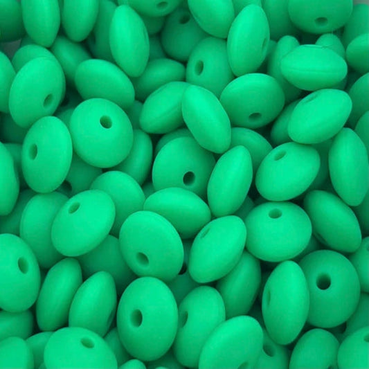 #30 12MM LENTIL JUNGLE GREEN (1ct)