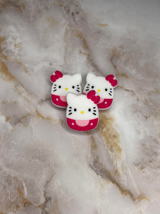 SQUSHMALLOW BOW KITTY SILICONE FOCAL D234 (1ct)