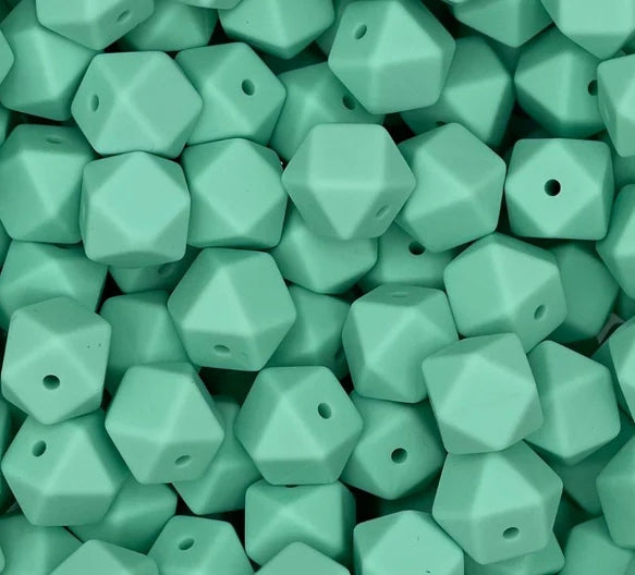 14MM HEXAGON SEAFOAM #38 (1ct)