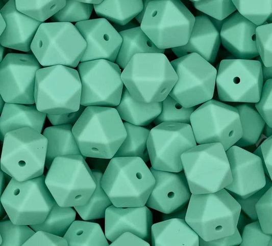 14MM HEXAGON SEAFOAM #38 (1ct)