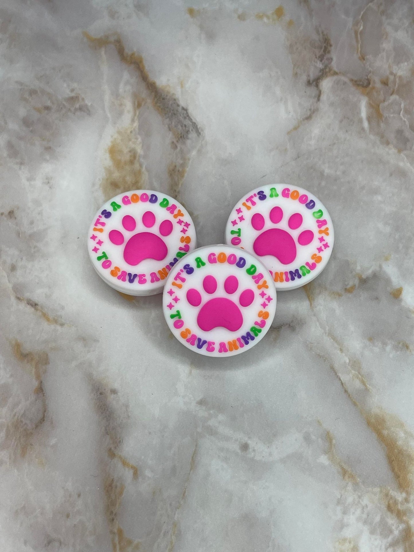 *EXCLUSIVE COLLAB* IT'S A GOOD DAY TO SAVE ANIMALS SILICONE FOCAL (1ct)