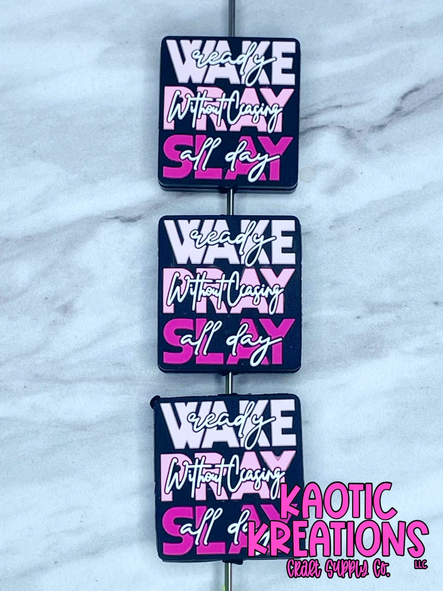 WAKE PRAY SLAY SILICONE FOCAL D326 (1ct)