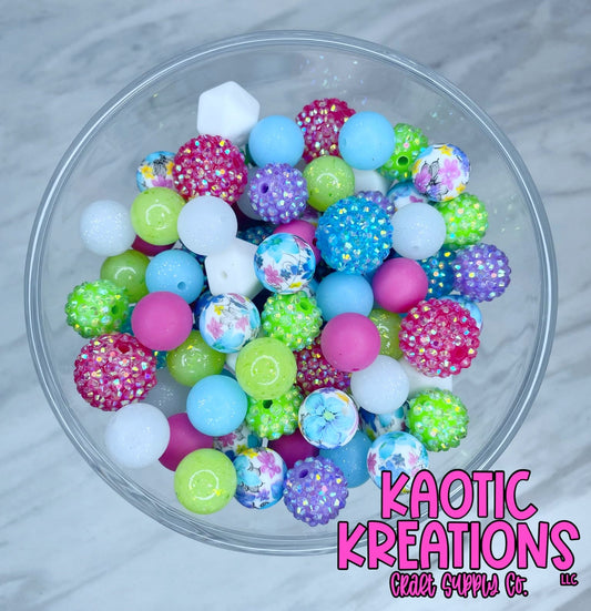 *KAELANN'S KREATION* COLORFUL SUMMER BEAD MIX #8 (50ct)