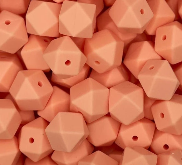 14MM HEXAGON PEACHY #58 (1ct)