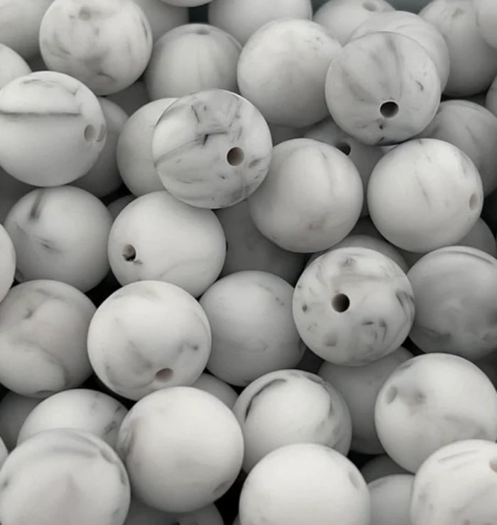 #63 SMOKE MARBLE 15MM SOLID (1ct)