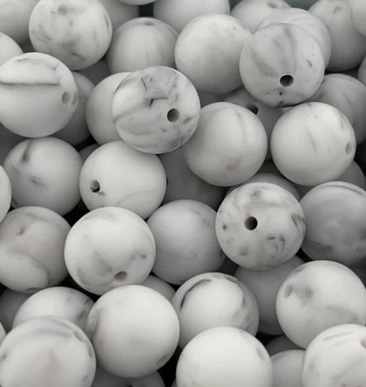 #63 SMOKE MARBLE 15MM SOLID (1ct)