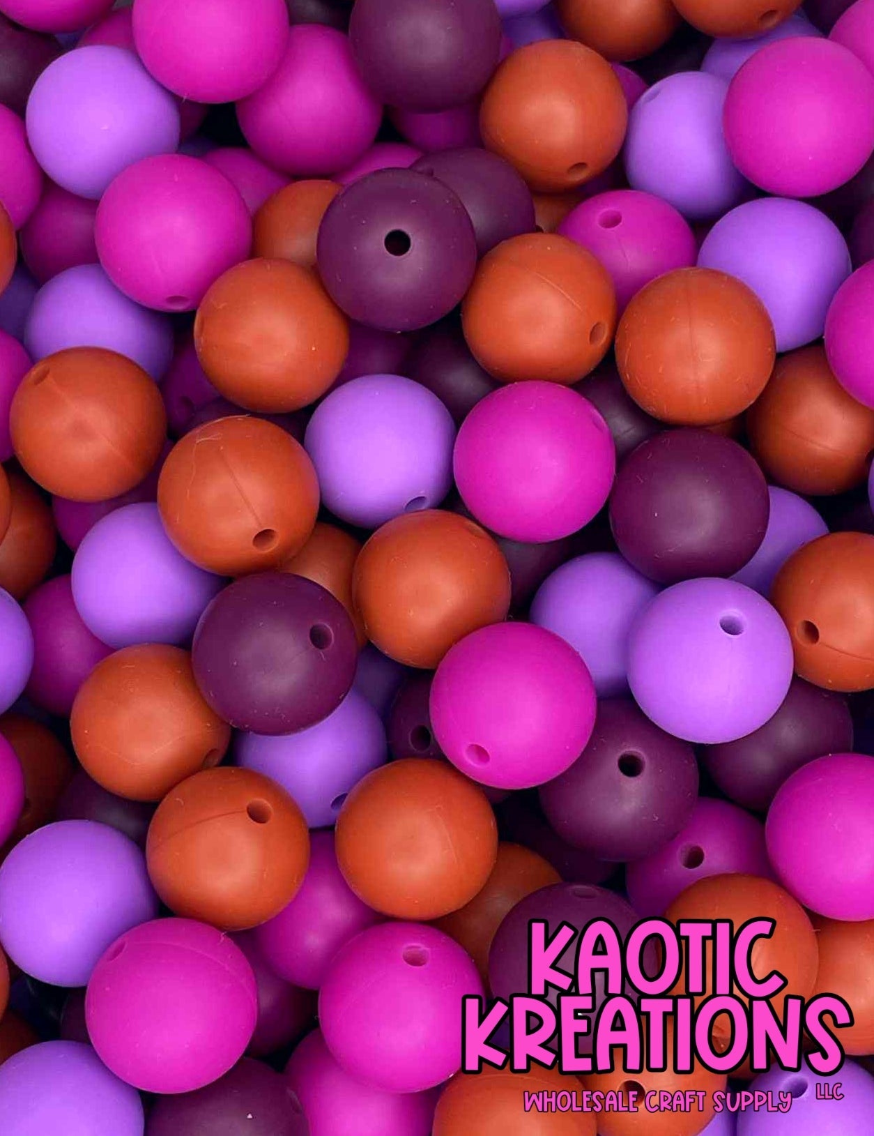 SOLID SILICONE BEAD MIX S12 (40ct)