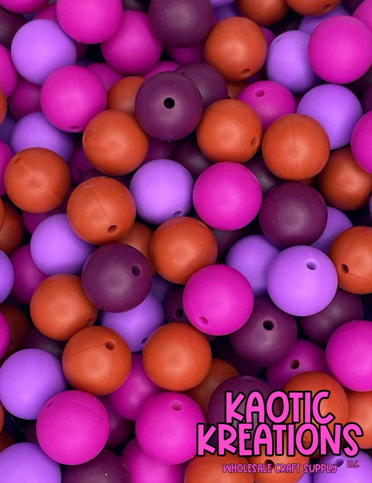 SOLID SILICONE BEAD MIX S12 (40ct)