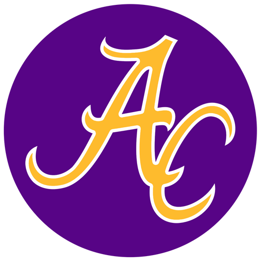 AC GOLD LOGO ON PURPLE CIRCLE ~ 20 oz TUMBLER