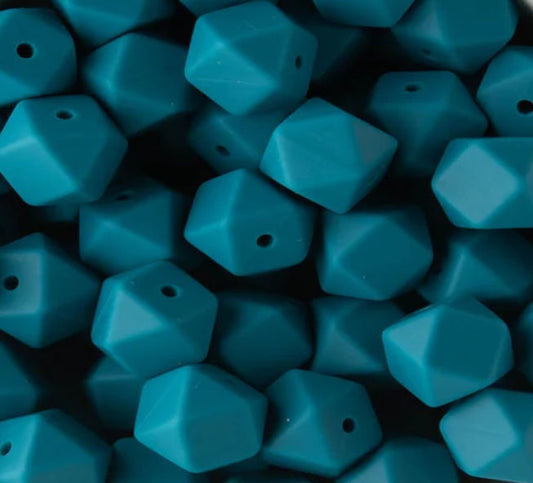 14MM HEXAGON SEAWEED #28 (1ct)