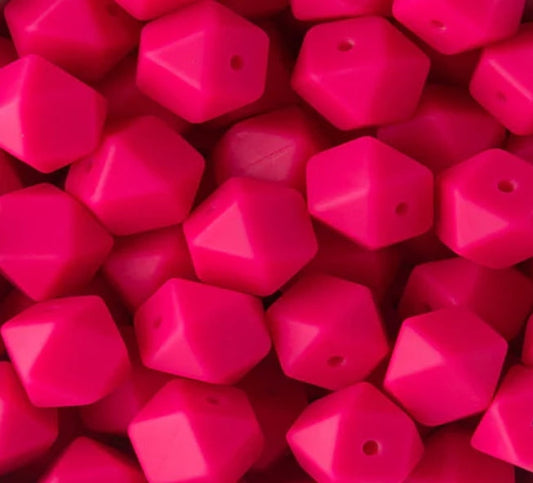 14MM HEXAGON MAGENTA #18 (1ct)