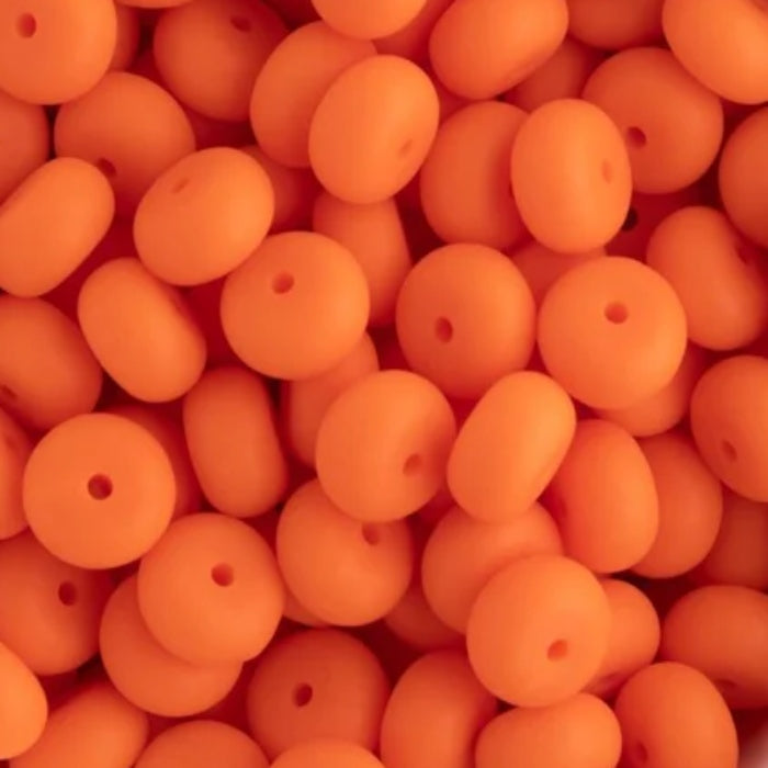 14MM ABACUS BEAD TANGERINE #37
