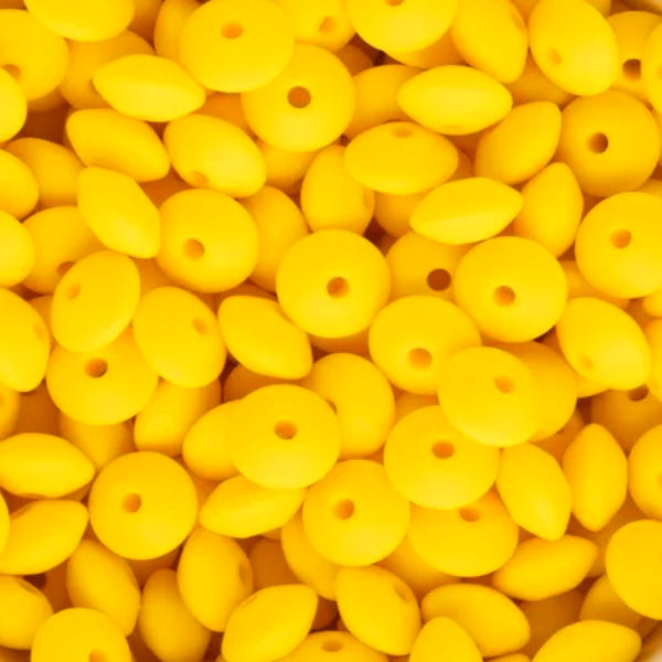 #200 12MM LENTIL DAFFODIL YELLOW (1ct)