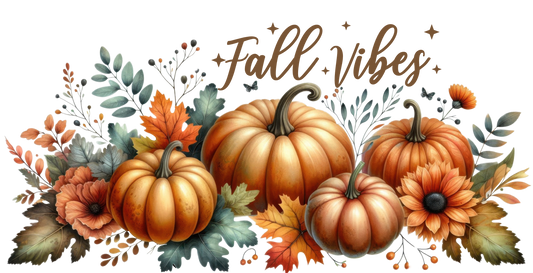 FALL VIBES ~ 16 oz GLASS CAN