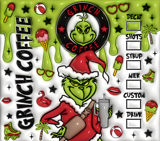 GRINCH COFFEE ~ 20 oz TUMBLER