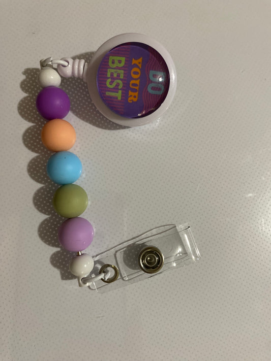 “Do Your Best” badge reel holder