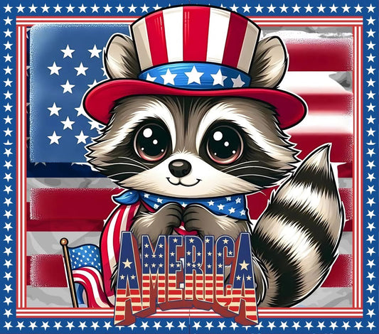 20 oz Tumbler - American Raccoon