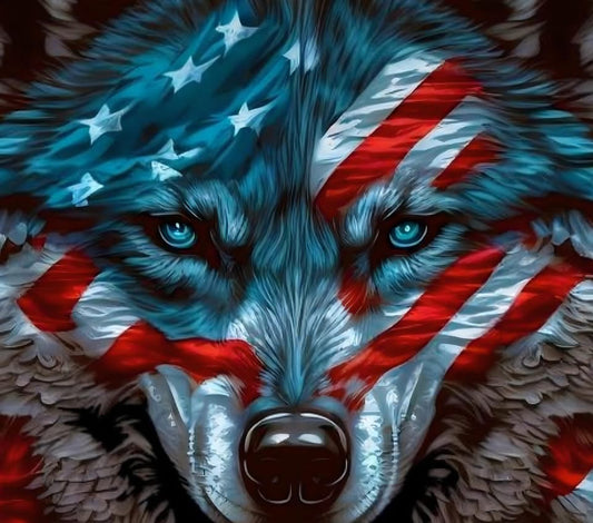 20 oz Tumbler - American Wolf