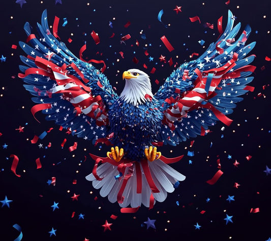 20 oz Tumbler - Confetti Eagle